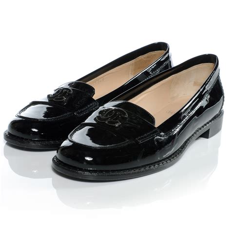 chanel patent leather|chanel patent leather loafer.